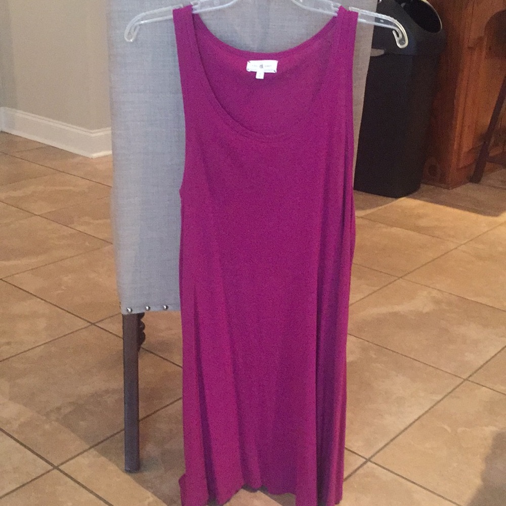 Lou & Grey! Linen/cotton pink casual dress!